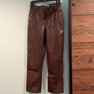 Abercrombie faux leather pants